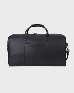 Olle- Leather Holdall Bag | Black