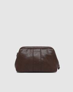 Accessories 1: Louenhide Albie Toiletery  Bag | Saddle Chocolate