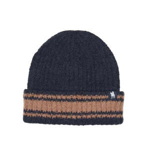 Winton Beanie | Navy/Tan