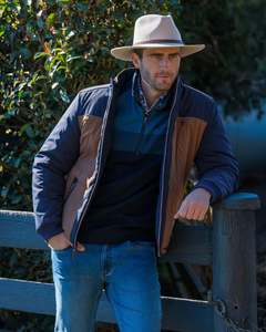 Toby Reversible Jacket | Navy/Tan