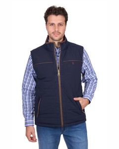 Toby Reversible Vest | Navy/Tan