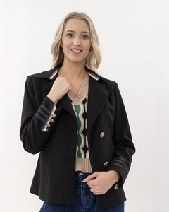 Mi Moso Brooklyn Blazer | Black with Green