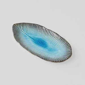 Japanese Medium Oval Plate | Sky Blue