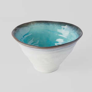Japanese Collection: Japanese Ikebana Deep Bowl | Sky Blue