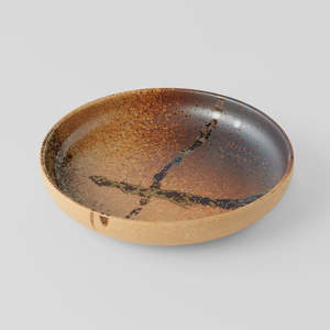 Japanese Collection: Japanese Wabi-Sabi High Rim Plate