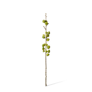 Faux Greenery: Fig with Stem | Green