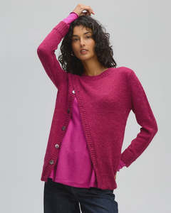 Clothing: LD + Co Fluffy Detail Jumper | Cerise