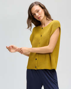 LD + Co Ribbed Vest | Ochre