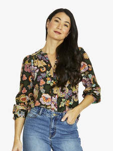 Jump Folklore Paisley Yoke Top | Multi