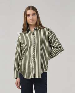 Shirts Tops 2: Direction Stripe Shirt | Sage
