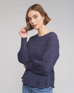 Shirts Tops 2: Knewe Volume Top | Ink