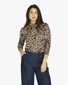Jump Wild Safari Mock Long Sleeve Tee | Multi