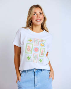 Tees Tanks 1: Stella + Gemma Ace Tee | White Postcards from Italy