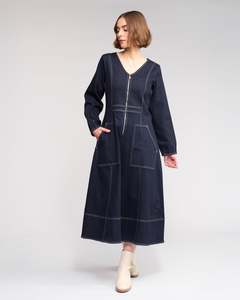 Knewe Phoenix Dress | Ink Denim