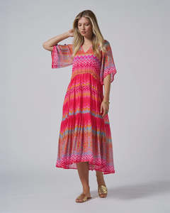 Loobies Story Rosita Midi Dress | Rouge Multi