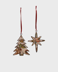 Burgundy Floral Hanging Decoration