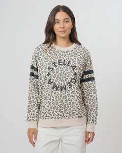 Sweatshirts: Stella+Gemma Essential Sweat | Natural Rotation Leopard