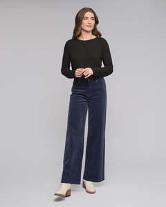 Cord Pants: Vassalli 5912M Empire Cord Pant | Slate