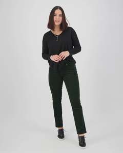 Cord Pants: Vassalli 5911M- Arch Cord Pant | Forest