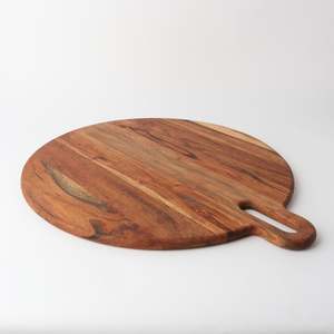 Wedding: Acacia Platter with Handle 50x57cm
