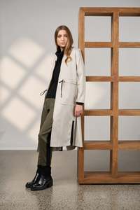 Madly Sweetly Tactical Coat | Pumice