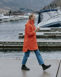 Moke Billie Rain Coat | Cherry Tomato with Evie Animal