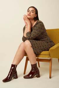 King Louie Mona  Mirth Dress | Rhodonite Blue
