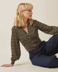 King Louie: King Louie Maisie Blouse Mirth | Rhodonite Blue