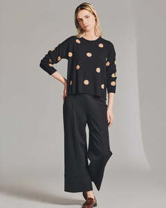 Peruzzi: Peruzzi-Wide Leg Crop | Black