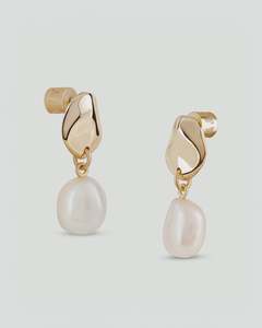Tutti Jewellery: Tutti-Perla Earrings | Gold