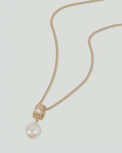 Tutti Jewellery: Tutti-Freshwater Pearl Necklace | Gold