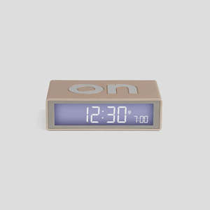Lexon Classic Flip Alarm Clock I Soft Gold