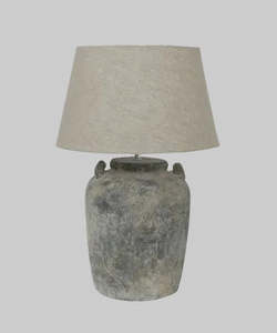 Aged Terracotta  Lamp