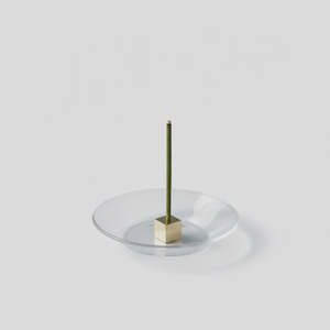 Brass & Glass Incense Holder
