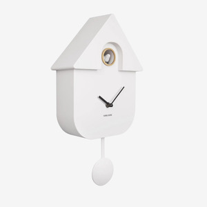 Living: Modern Cuckoo Clock | White