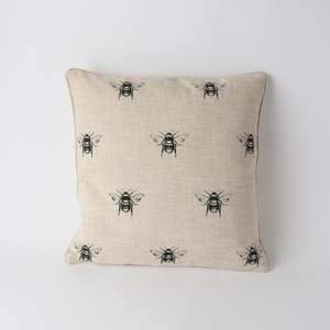 Bee Multi Linen Look Cushion | Natural