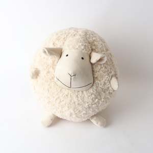 Sheep Round Cushion | Ivory