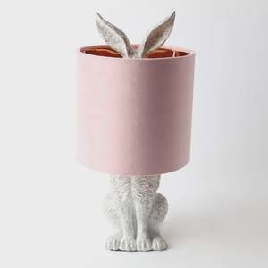 Lighting: Bunny Table Lamp | Stone/Blush