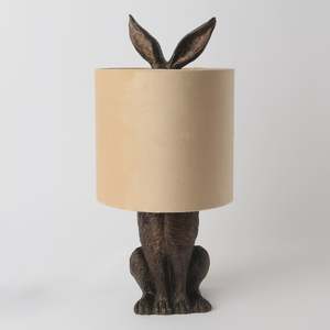 Lighting: Bunny Table Lamp | Brown/Champagne
