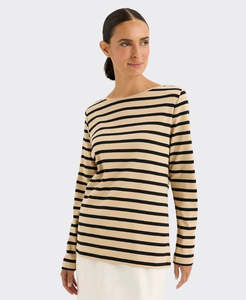 Tees Tanks: Yarra Trail Boardwalk Tee | Camel/Black