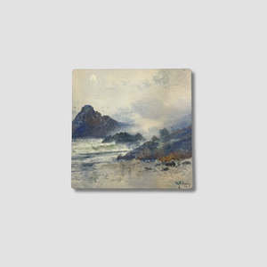 Coasters Set of 4 | Old Masters-A Wet Day on a Wild Coast