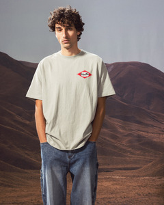 Shirts Tops: Huffer Block Tee 220/Draft | Stone
