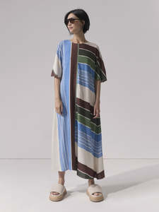 Marco Polo Seascape Stripe Dress