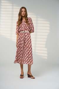 Madly Sweetly Vision Shirt Dress | Cocoa