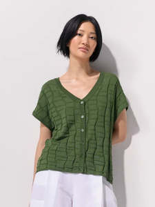 Knits Sweats 1: Marco Polo Two Way Textured Knit | Nature