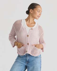 LD + Co Colour Mix Cardi | Rose