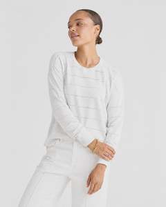 LD + Co Textured Linen Jumper | White