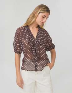 Stella + Gemma Monet Blouse | Chocolate Spot