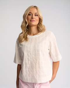 Vassalli 4517- Athena Top | White Check