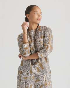 Shirts Tops 1: LD + Co Relaxed Print Top | Paisley